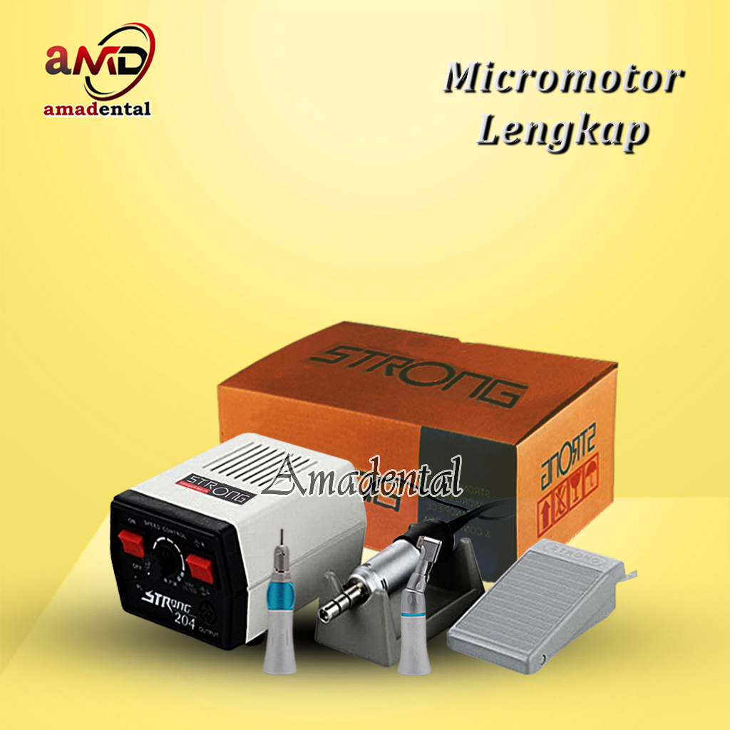 Jual Dental mikromotor / micromotor strong 204 / micromotor lengkap ...