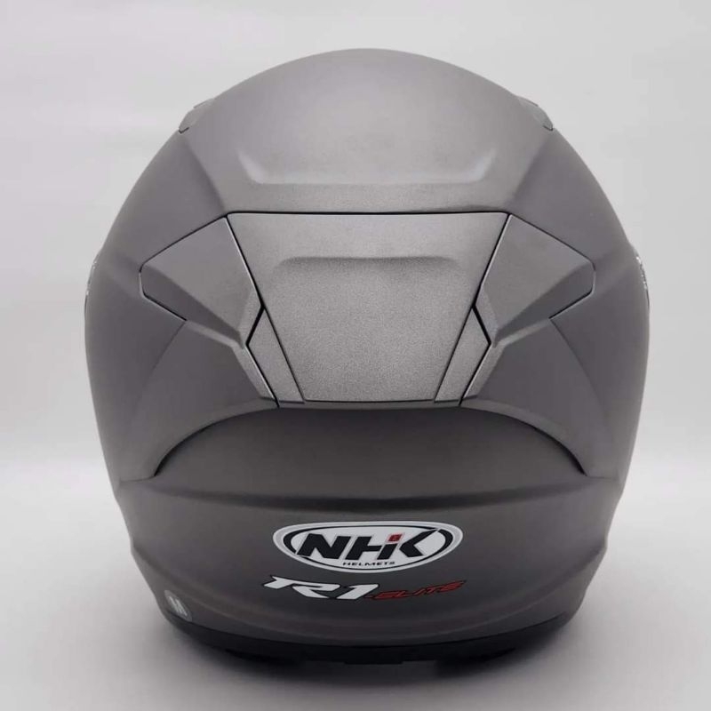 Jual NHK R1 ELITE DARK GREY DOFF SOLID | Helm half face r1 elit abu ...