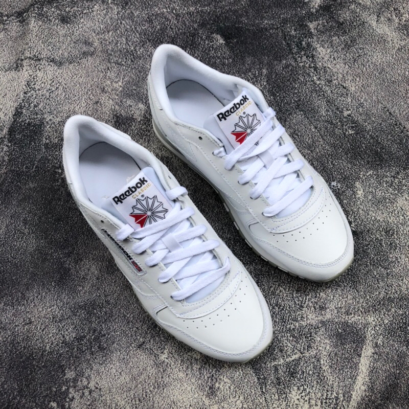Jual REEBOK CLASSIC LEATHER SHOES SNEAKERS MENS ORIGINAL UKURAN 42,5 ...