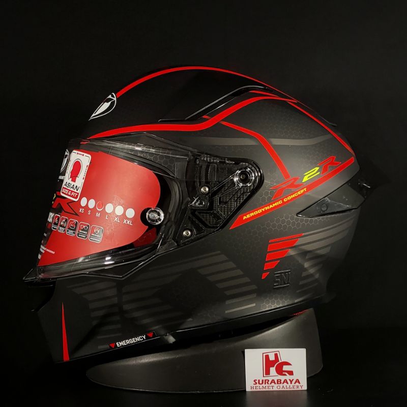 Jual Kyt R2R Concept Black Matt Red | Shopee Indonesia