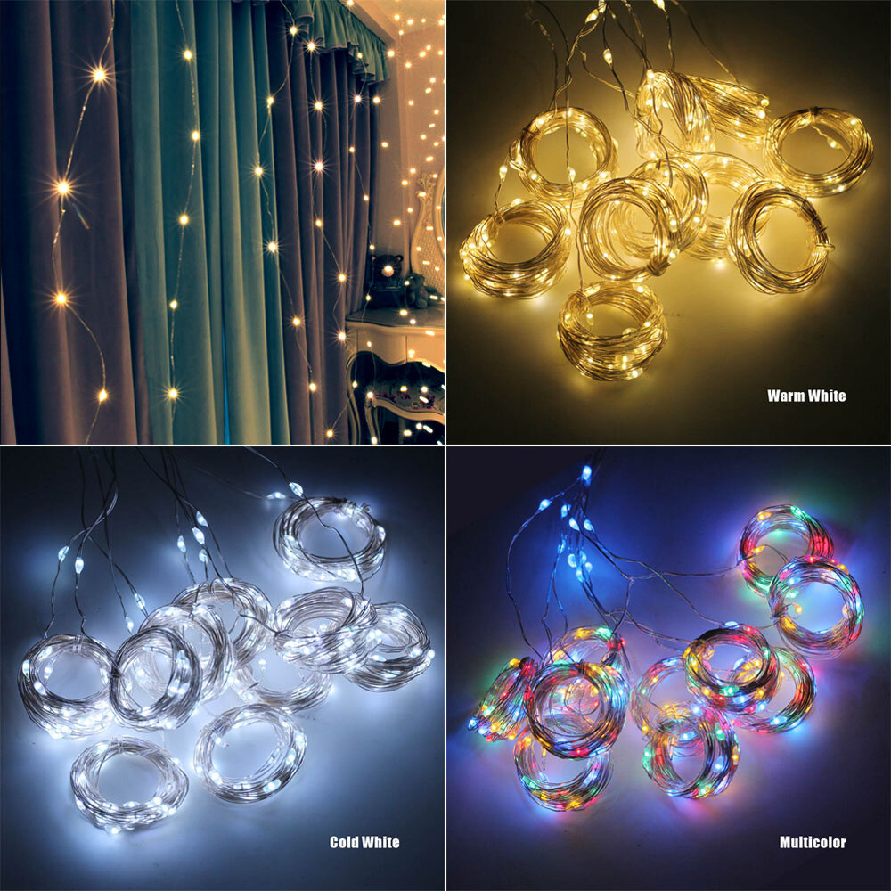 Jual Lampu LED String 3x3M Indoor Outdoor Peri Pernikahan Tirai Natal ...