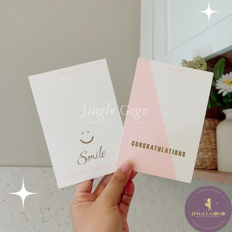Jual Kartu Ucapan - Birthday Card - Kartu Bunga - Kartu Congratulation