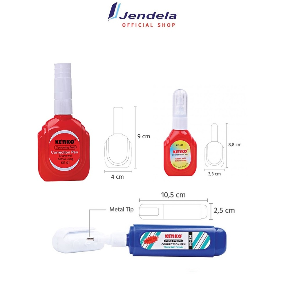 Jual Penghapus Correction Pen Kenko Harga Satuan ATK Shopee Indonesia