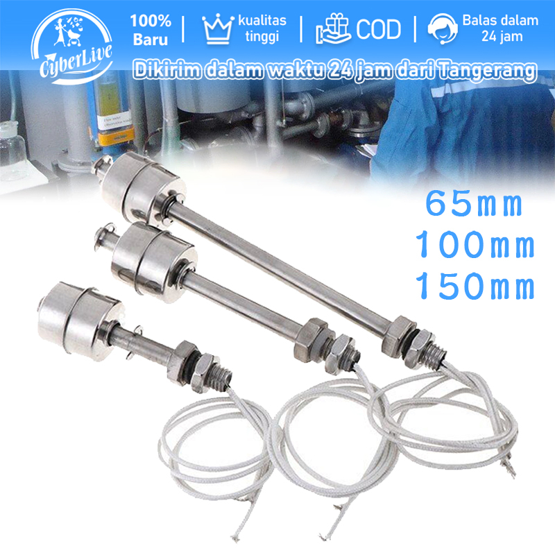 Jual Stainless Steel Float Switch Tank Liquid Water Level Sensor Double ...