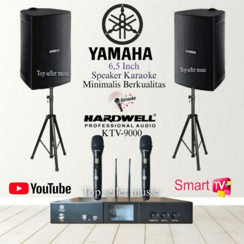 Jual Paket Karaoke YAMAHA 6,5INCH Amplifier KTV9000 DIGITAL HARDWELL 2 MIC WIRELESS Shopee