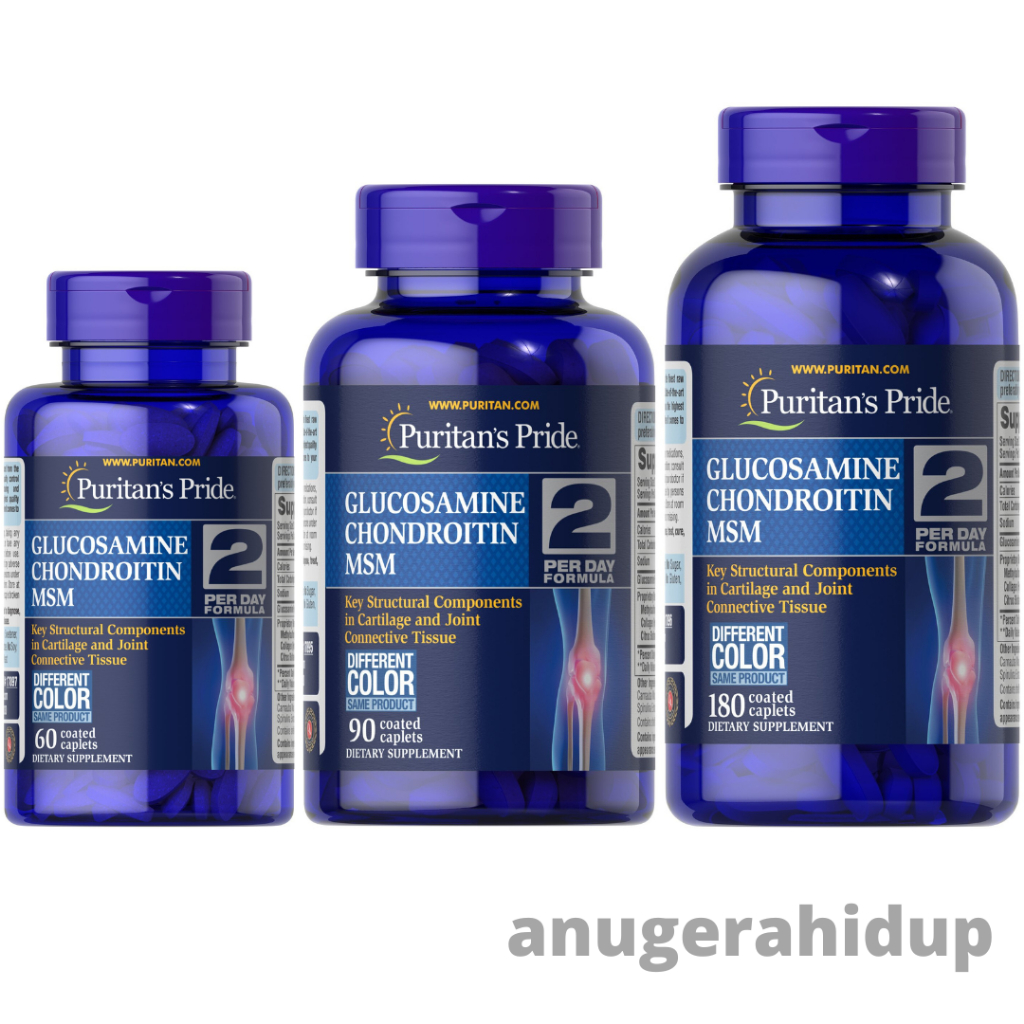 Jual Puritan Pride Triple Strength Glucosamine Chondroitin Sendi & Suplemen 60 / 90 / 180