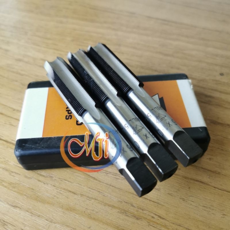 Jual Hand tap Set 3 Pcs Handtap 3/4 x 10 UNC TRIANGLE Alat pembuat ulir ...