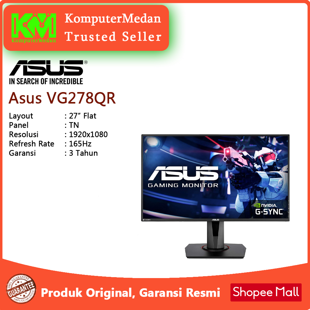 ASUS MONITOR VG248QG-J 24 PULGADAS 165HZ 0.5MS