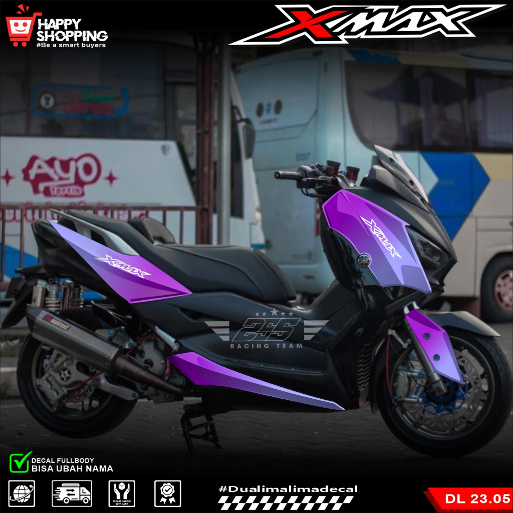 Jual (COD) Decal Sticker Yamaha XMAX Fullbody Fullblok Desain BUNGKLON ...
