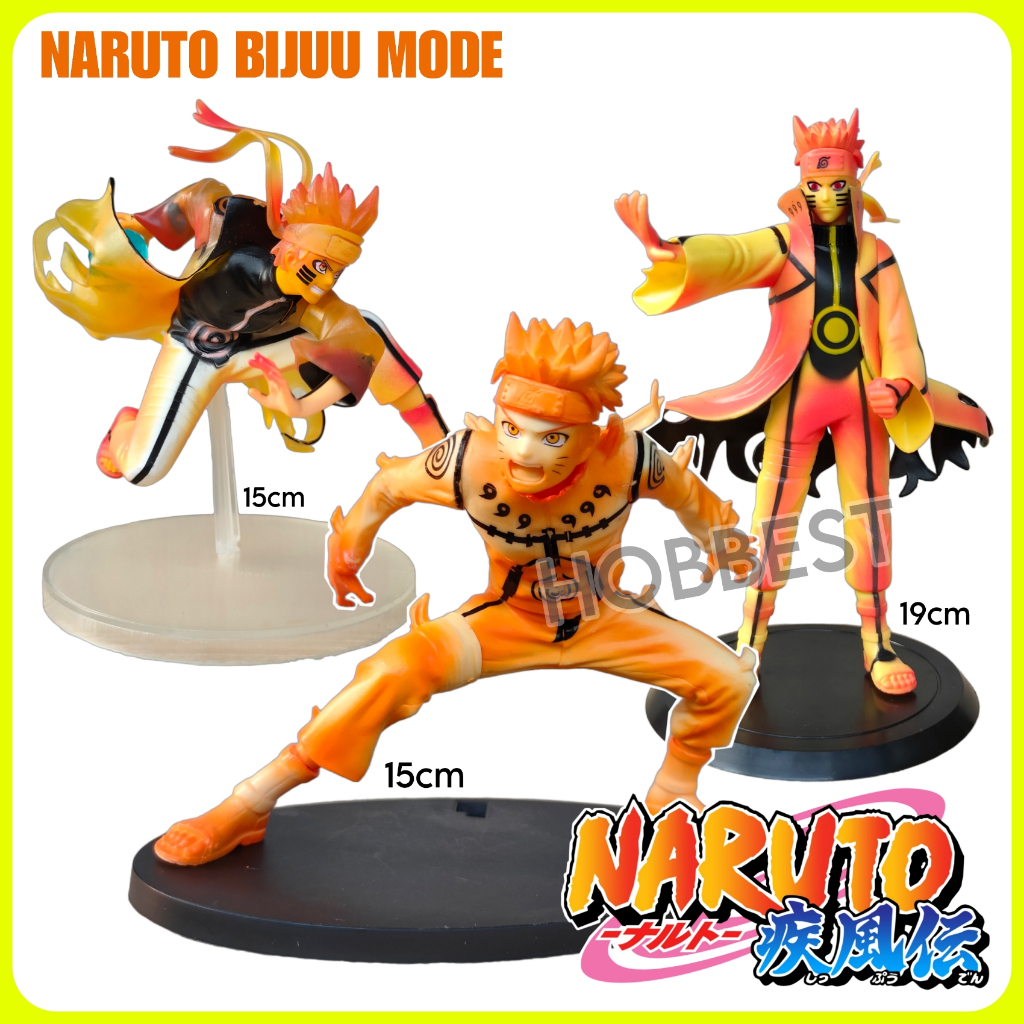 Jual Naruto Bijuu Mode Action Figure Miniatur Pajangan Nine Tails Chakra Sage Kurama Kyuubi