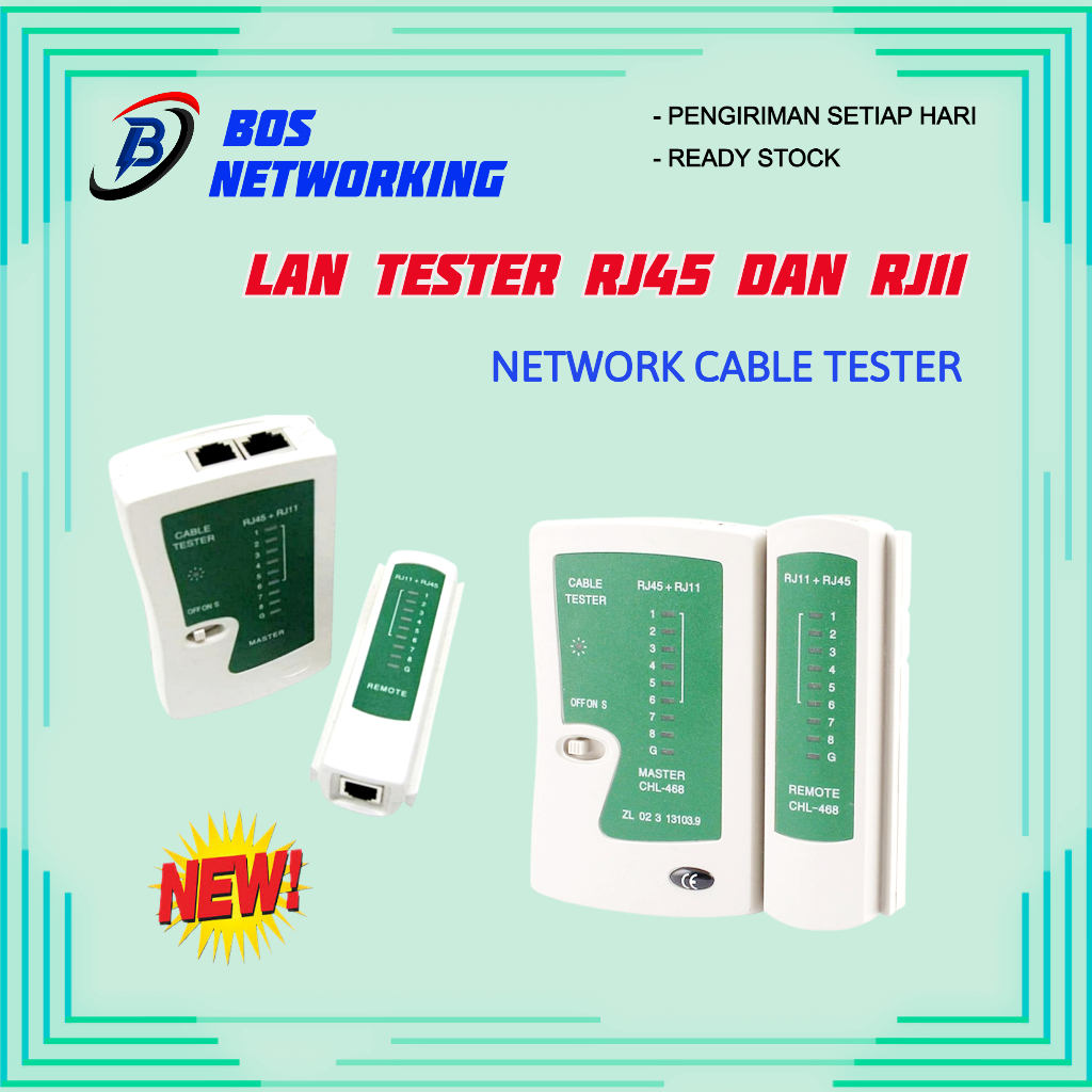 Jual Lan Tester RJ45 dan RJ11 Network Cable Tester | Shopee Indonesia