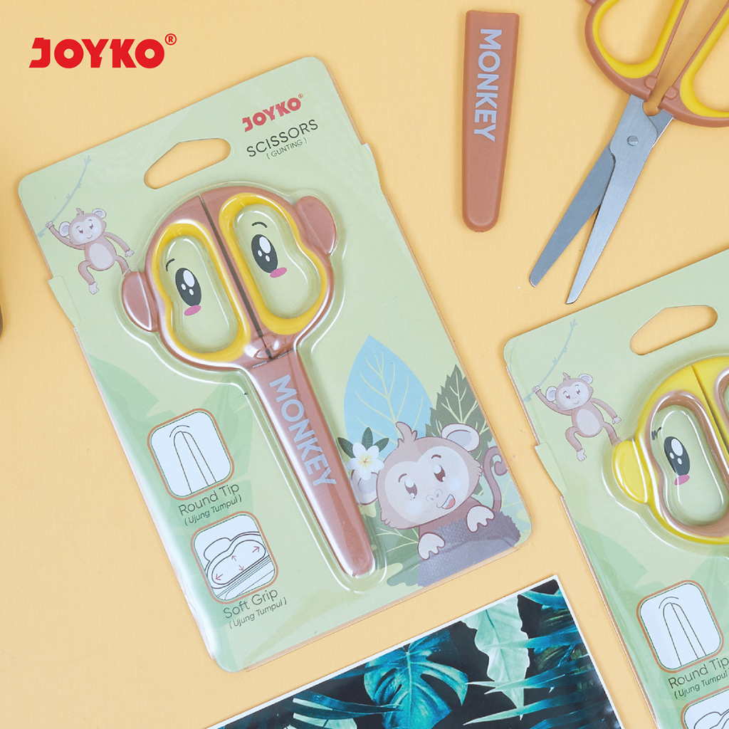 Jual Gunting Scissors Joyko SC-26 Monkey | Shopee Indonesia