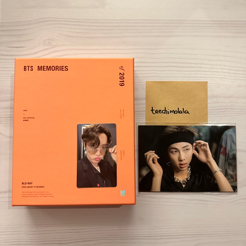 BTS Memories 2019 top j-hope Photocard with Blu-ray Full Set