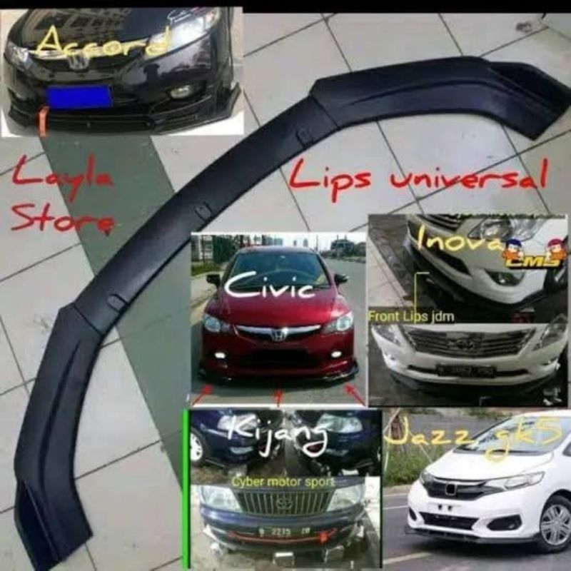Jual FRONT LIPS BUMPER MOBIL WINGLET UNIVERSAL | Shopee Indonesia
