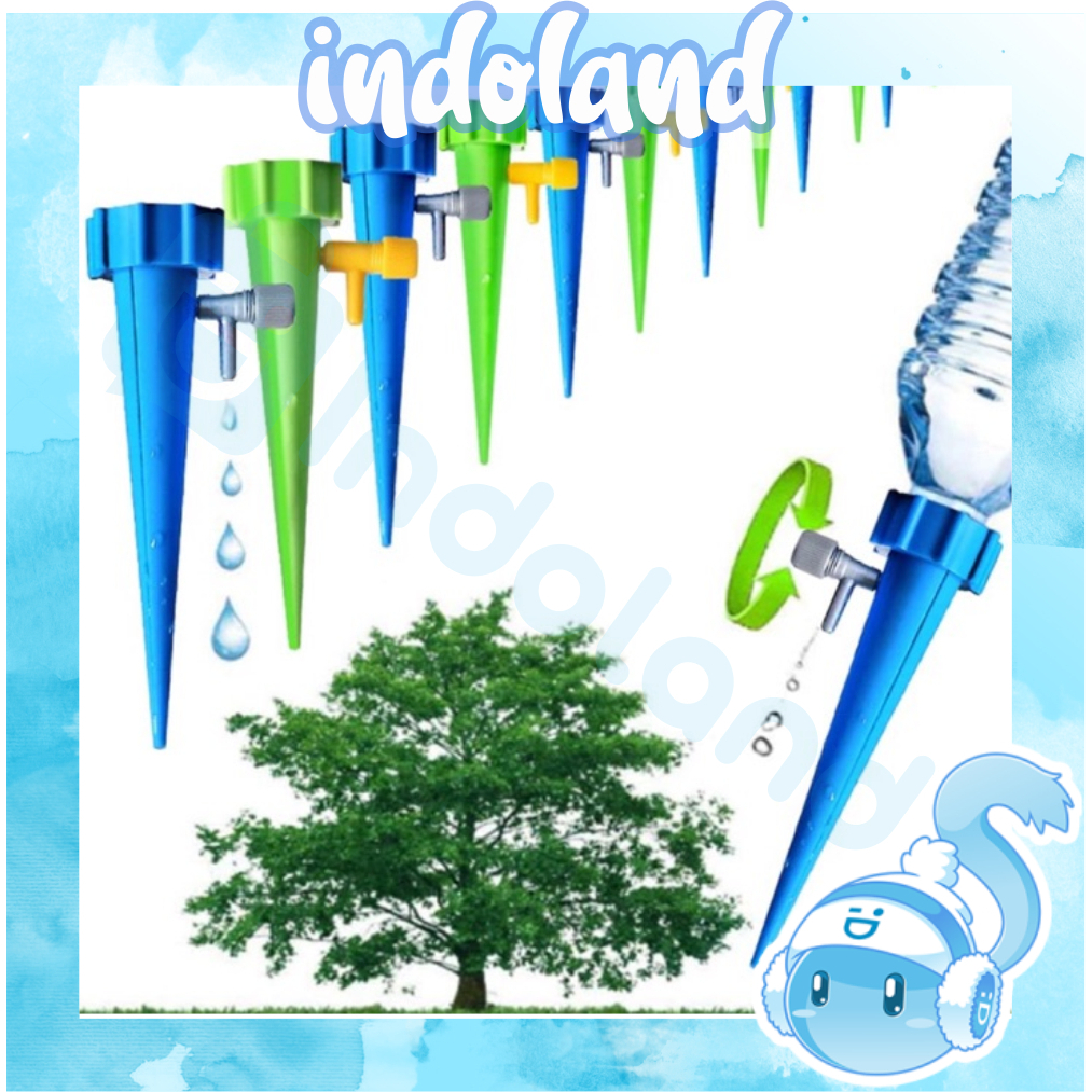 INDOLAND ALAT TETES TANAMAN OTOMATIS / ALAT SIRAM TANAMAN / KRAN TAMAN / IRIGASI KEBUN TETES TANAMAN OTOMATIS ALAT SIRAM TANAMAN KRAN TETES TAMAN INFUS TANAMAN BOTOL IRIGASI TETES KERAN PUTAR OTOMASTIS - WATER CONE IRIGATION DRIP SIRAM TANAMAN R912