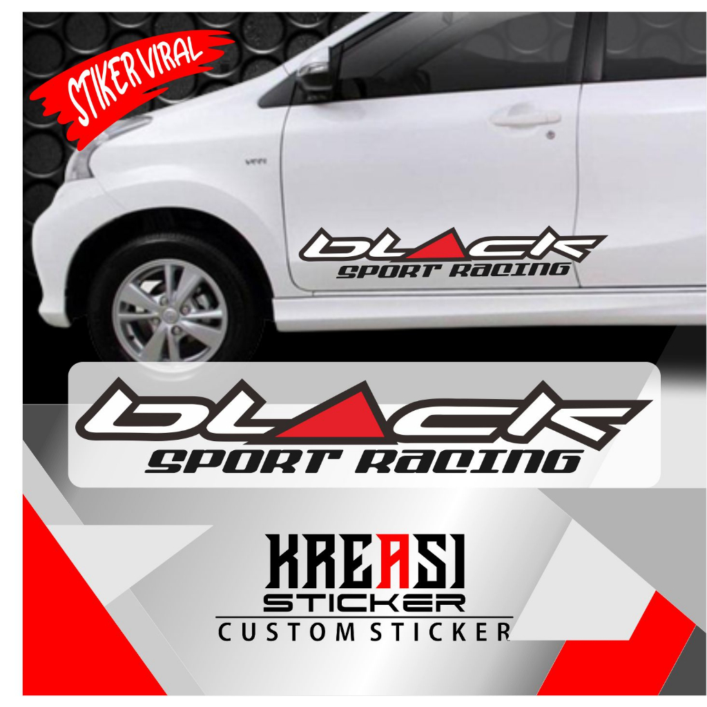 Jual STIKER MOBIL BLACK RACING | Shopee Indonesia