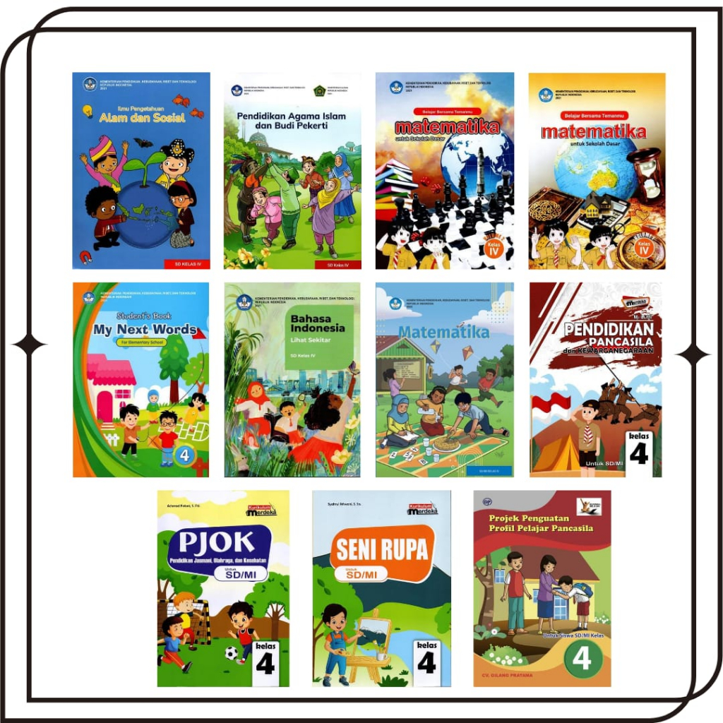 Jual BUKU PAKET SD KELAS 4 KURIKULUM MERDEKA/KURIKULUM PENGGERAK ...