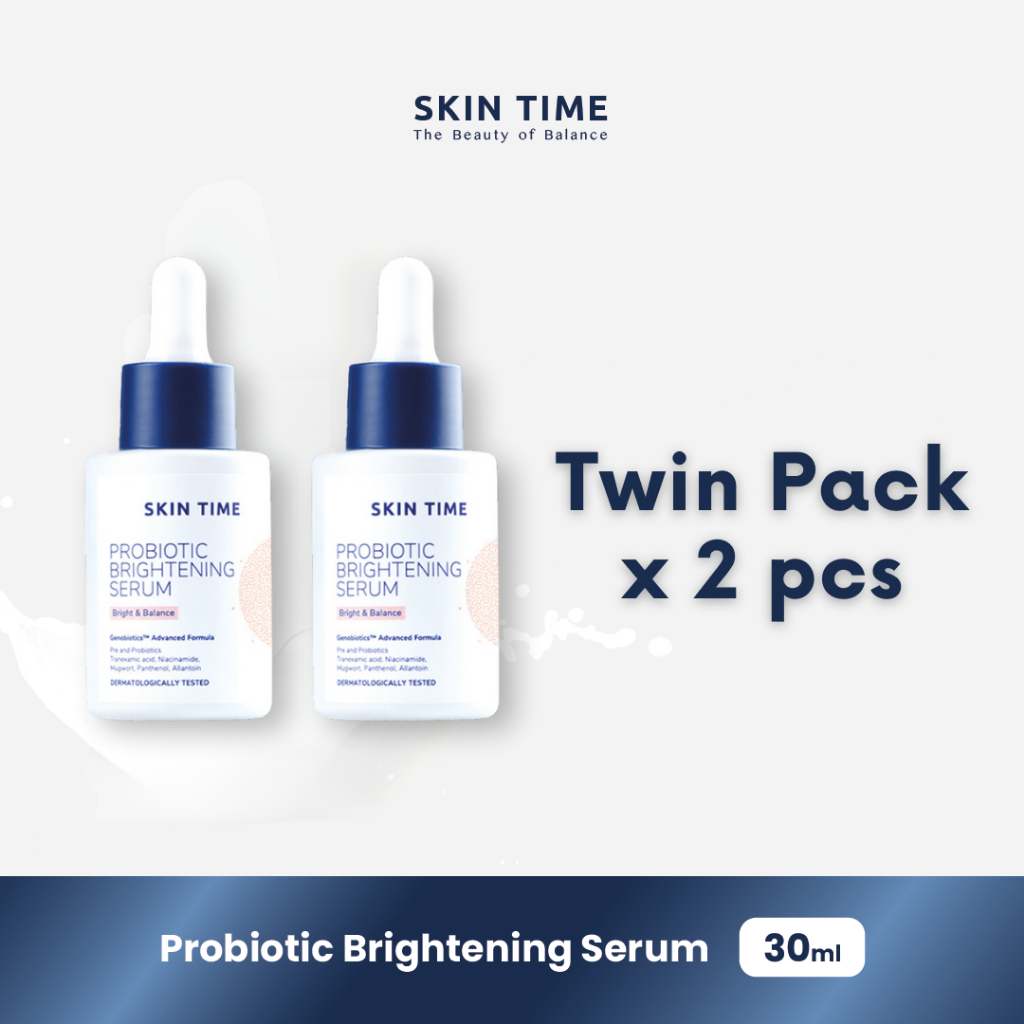 Jual Twin Pack SKIN TIME Probiotic Brightening Serum | Shopee Indonesia