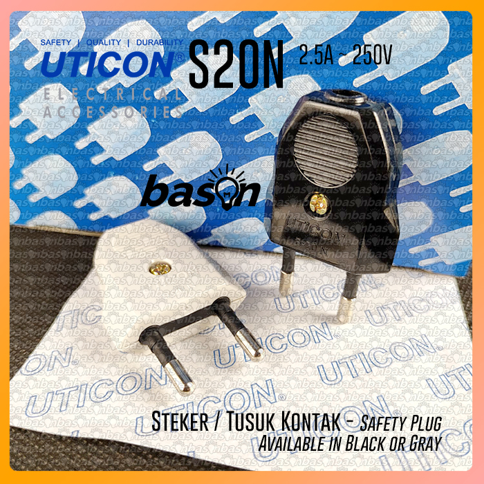Jual UTICON S20N Steker / Plug / Tusuk Kontak | Shopee Indonesia