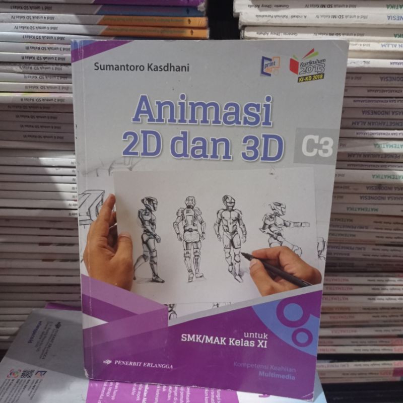 Jual Buku Bekas Kurikulum 2013 Edisi Revisi 2018 ANIMASI 2D DAN 3D ...