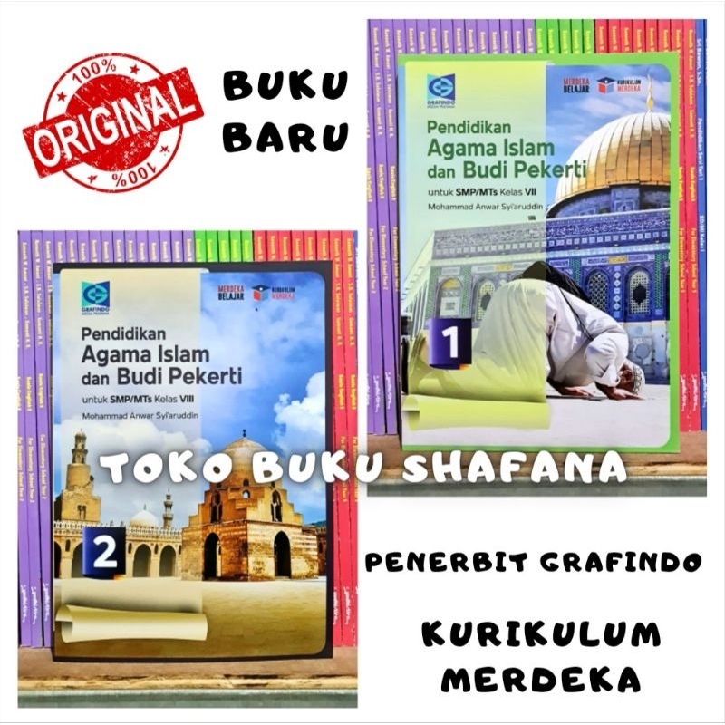 Jual Buku Agama Islam SMP Kelas 7 8 / 1 2 Grafindo Kurikulum Merdeka ...