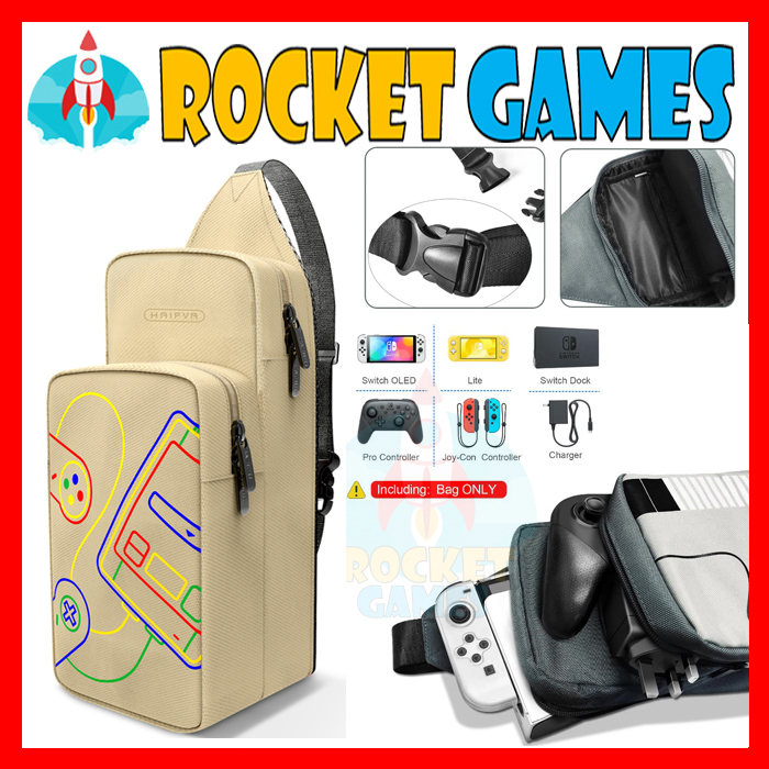 Jual Haifva Sling Bag for Nintendo Switch Oled Lite / Travel Bag Tas
