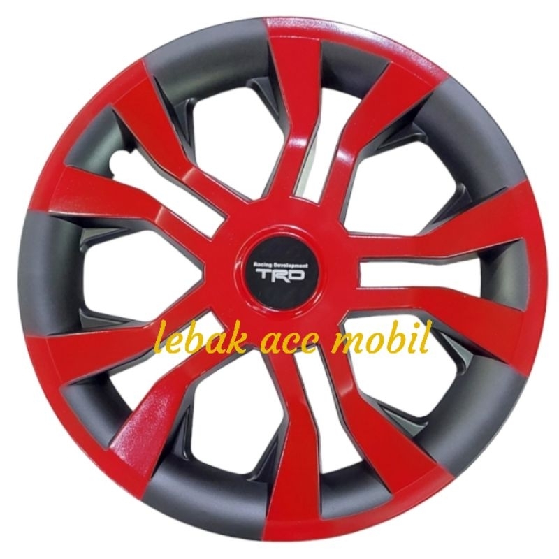 Jual Dop velg / dop roda mobil universal ring 13 TRD sportivo hitam ...