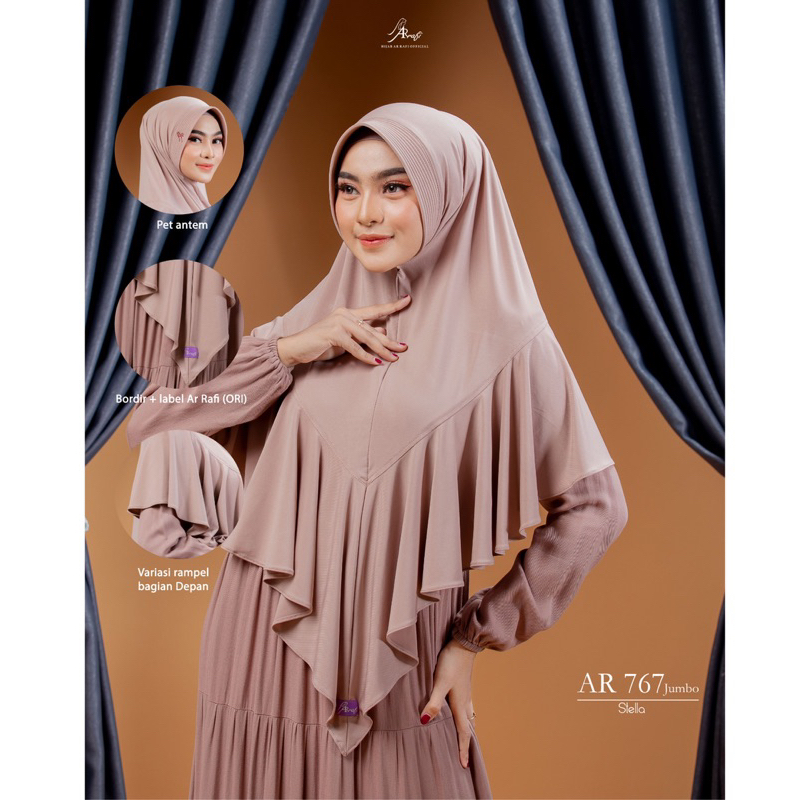 Jual HIJAB AR RAFI Jilbab Simpel Instan AR 767 | NAYAHIJAB | Shopee ...
