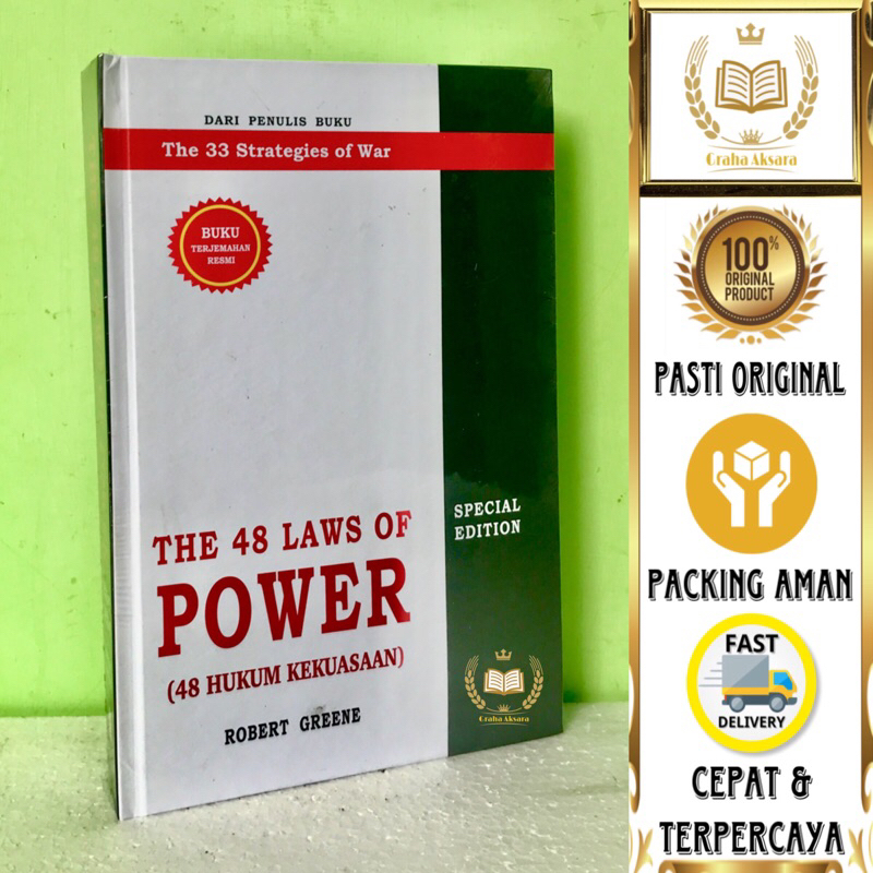 Jual Buku The 48 Laws Of Power Hard Cover 48 Hukum Kekuasaan Robert