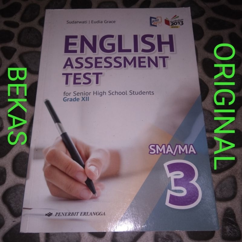 Jual Buku Bahasa Inggris English Assessment Test Kelas 12 XII 3 III SMA ...