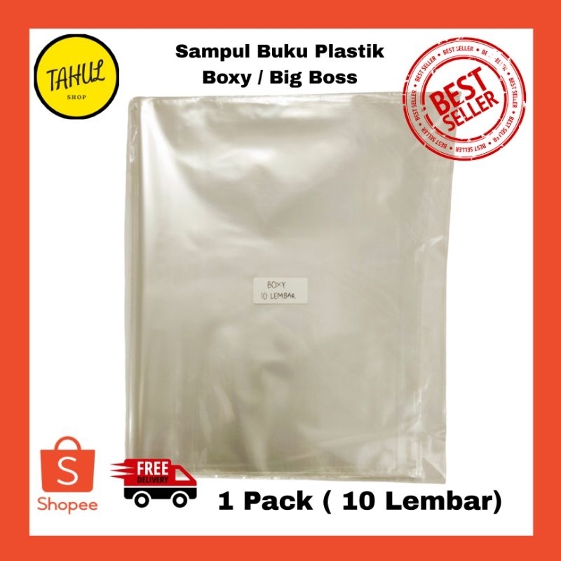 Jual Pack Lembar Sampul Buku Plastik Boxy Isi Sampul