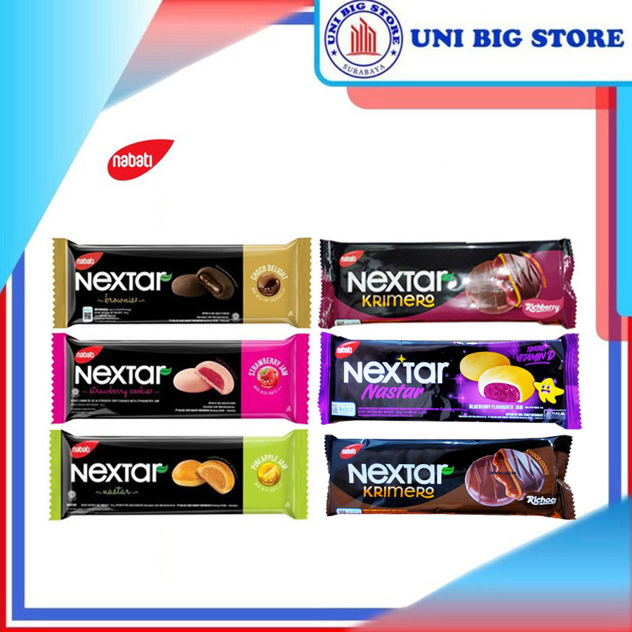 Jual Nabati Nextar Brownies Coklat Nastar Strawberry Krimero Gr Shopee Indonesia