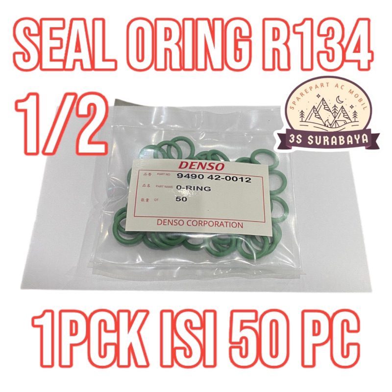 Jual Seal Oring R134 Ukuran 1/2 Ac Mobil 1 Pak Isi 50 Pc Denso Hijau ...