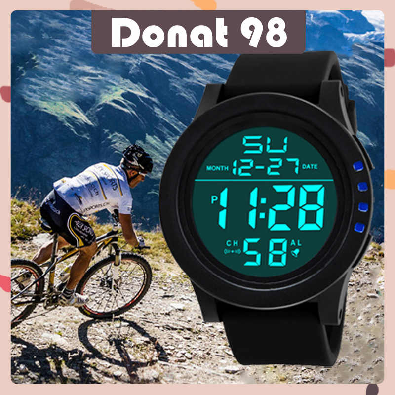 Jual Jam Tangan LED Digital Watch Kekinian Design Sporty Untuk Pria dan