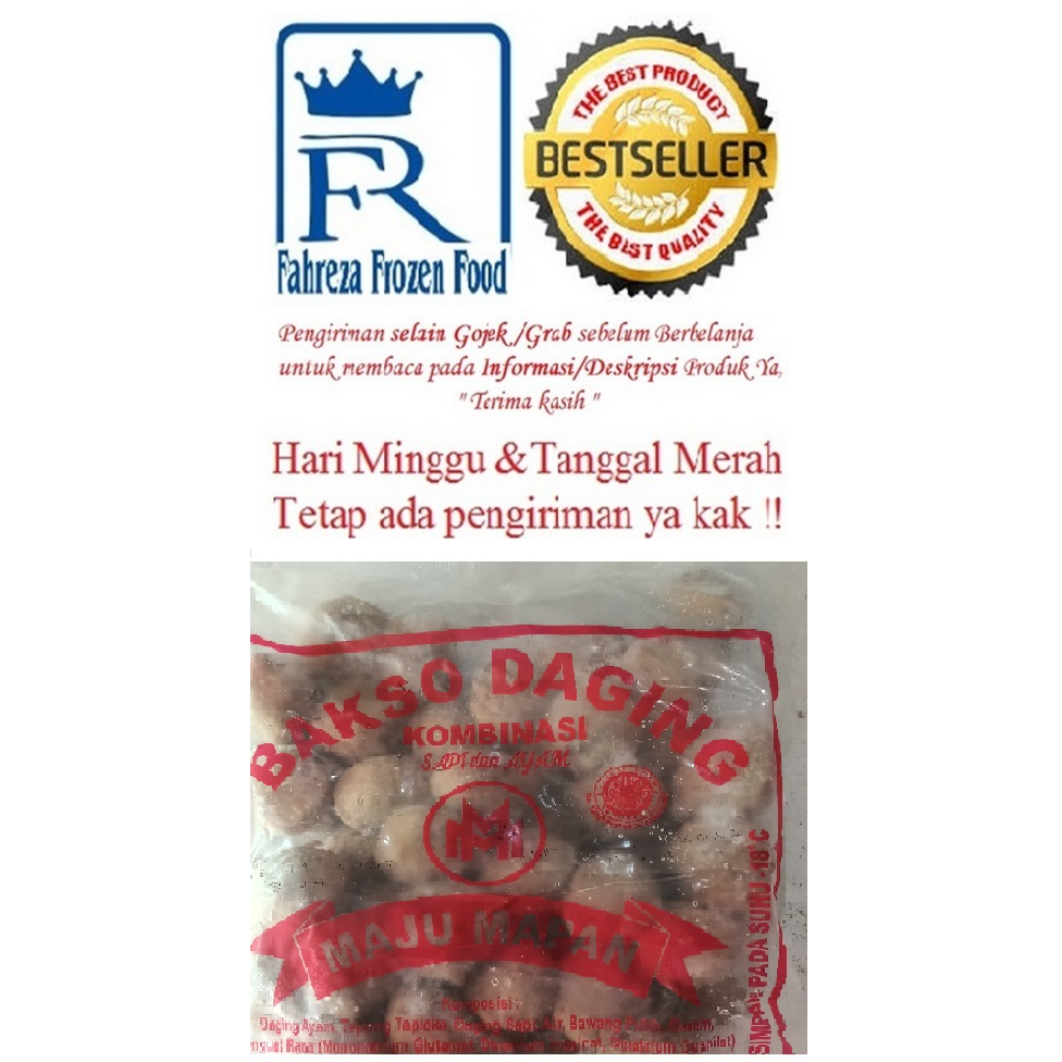 Jual Bakso Sapi Istimewa Merah Maju Mapan 725 Gram Isi 50 Harga Hemat