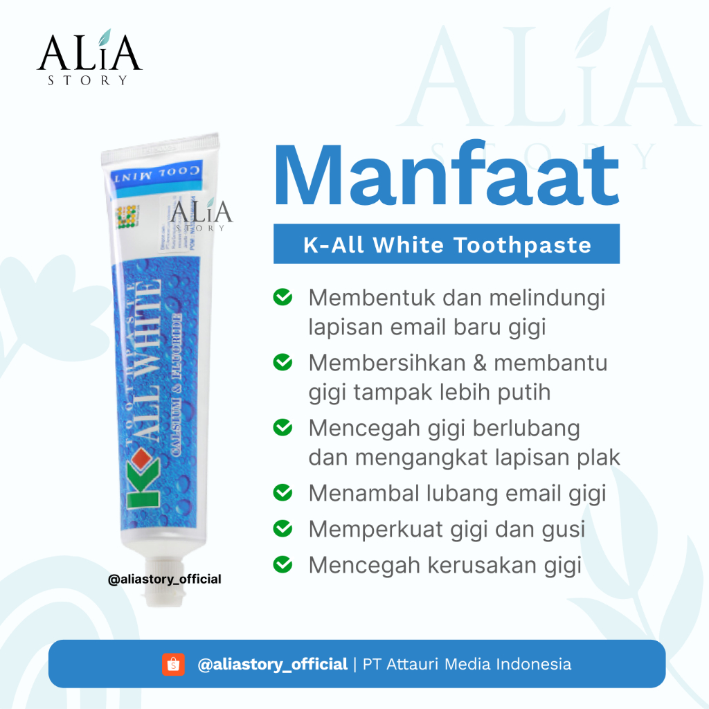 Jual [BUNDLING] K-All White K-Mu'min Toothpaste Pasta Gigi K Mumin ...