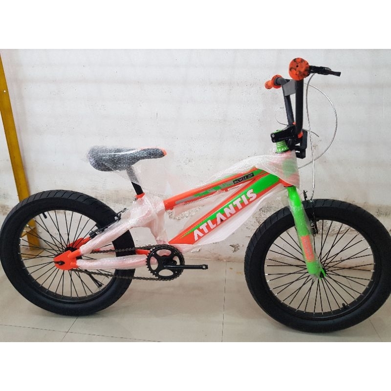 Jual Sepeda BMX 20 inch ATLANTIS ( BAN JUMBO 3.0 ) ( WARNA ORANGE ...