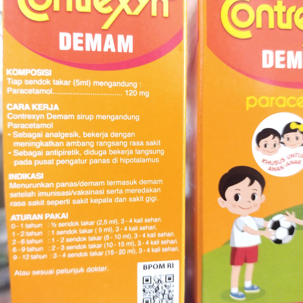 Jual CONTREXIN SIRUP 60 ML contrexyn syrup 60 ml obat demam rasa jeruk ...