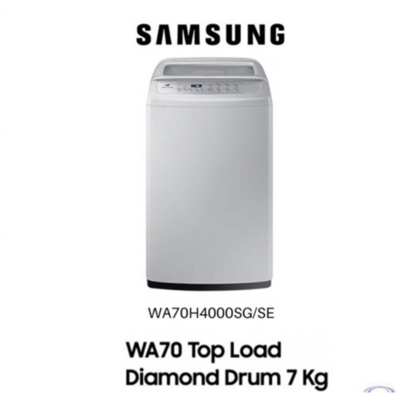 Jual Mesin Cuci Samsung 1 Tabung Top Loading 7 Kg Wa70h4000 70h4000 ...