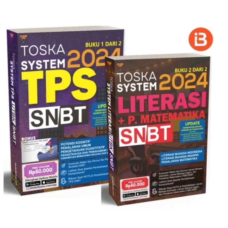 Jual Buku TPS SNBT 2024 Paket 2 Buku : Toska System TPS SNBT 2024 ...