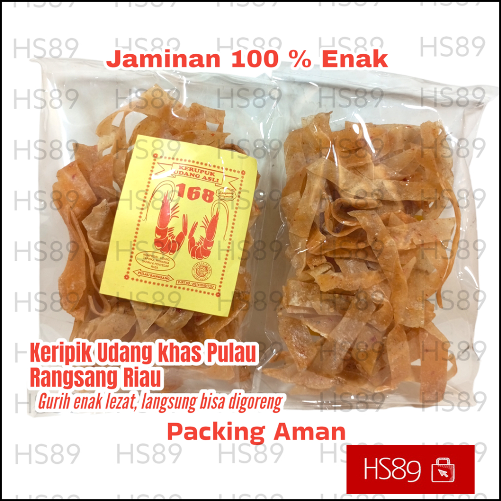 Jual Kerupuk He Chiam Udang Asli 168 Pulau Rangsang 200gr - Kerupuk ...