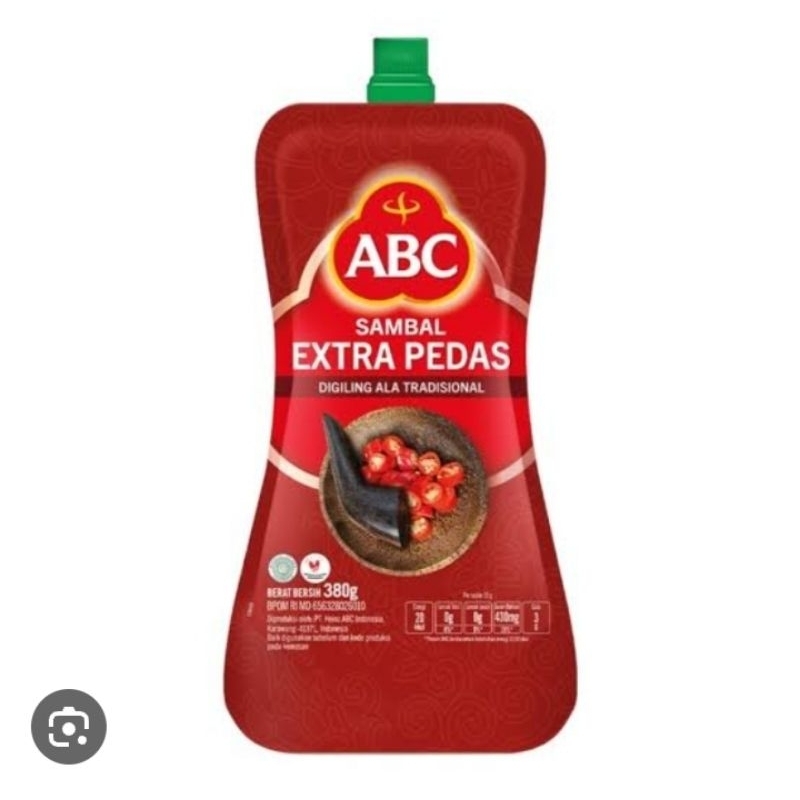 Jual Abc Sambal Extra Pedas Pouch 380g Shopee Indonesia