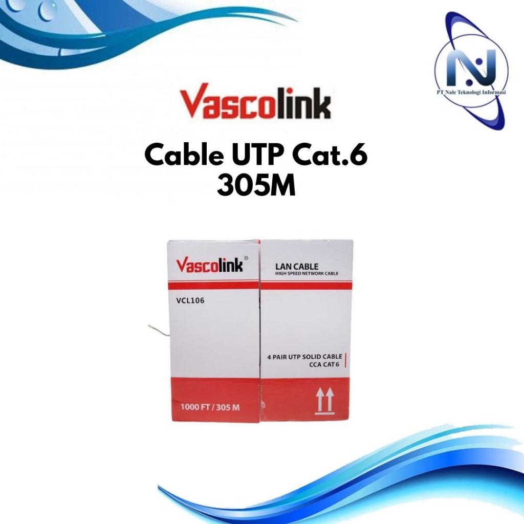 Jual Vascolink Cable UTP Cat 6 305M Shopee Indonesia