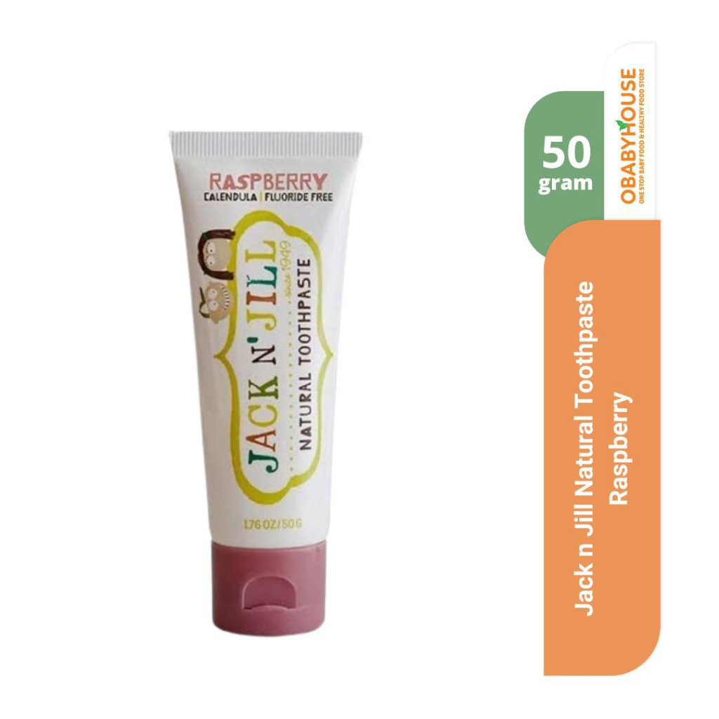 Jual Jack N Jill Natural ToothPaste Raspberry 50 gram | Shopee Indonesia