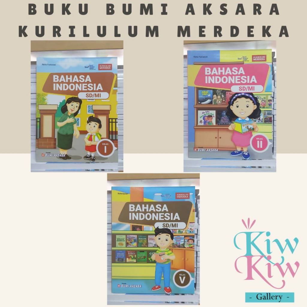 Jual Buku Bahasa Indonesia Kelas 1, 2, 3, 4, 5, 6 SD/MI Kurikulum ...