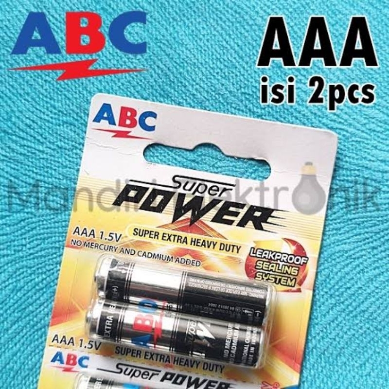 Jual Baterai Abc Super Power Aaa Kmsn Card Satuan Shopee Indonesia