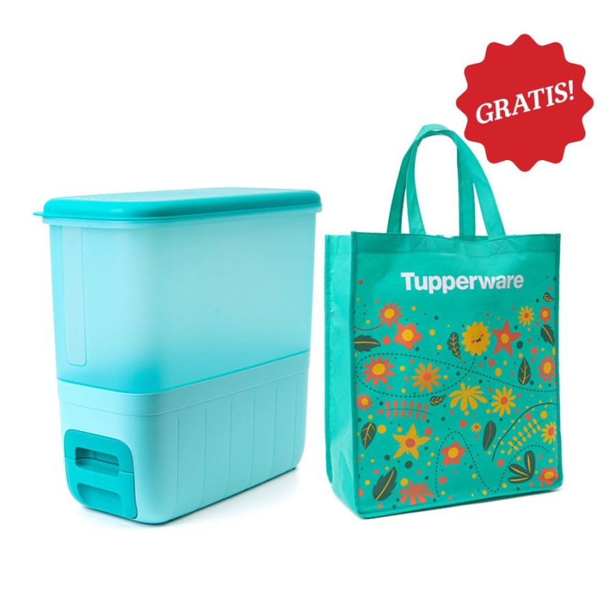 Jual Tupperware Rice Smart 10Kg DISPENSER BERAS | Shopee Indonesia