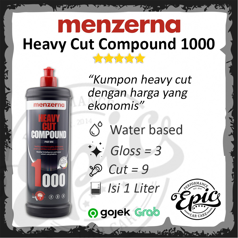 Jual Menzerna 1000 Menzerna Compound Heavy Cut 1000 1liter | Shopee ...