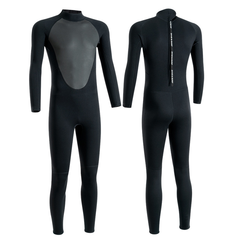 Jual 3MM Neoprene Wetsuit Scuba Diving Suit Men's One-piece Long Sleeve ...