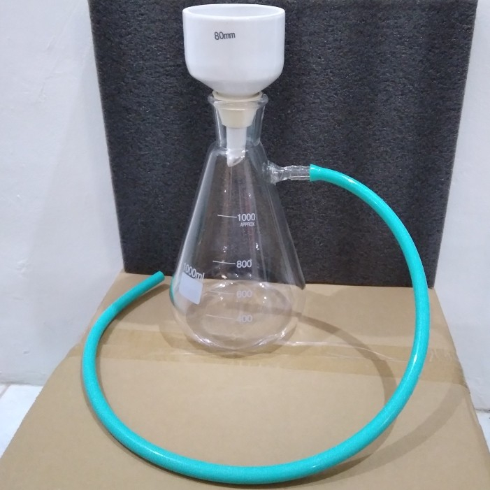 Jual Vacuum Corong Filter Buchner Diameter 80mm Dan Filtering Flask ...